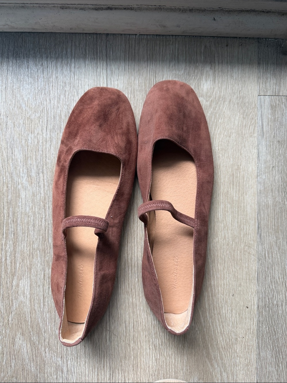 Madewell Greta Mary Jane Flats Suede -  Soft Mahogany - Picture 3 of 3